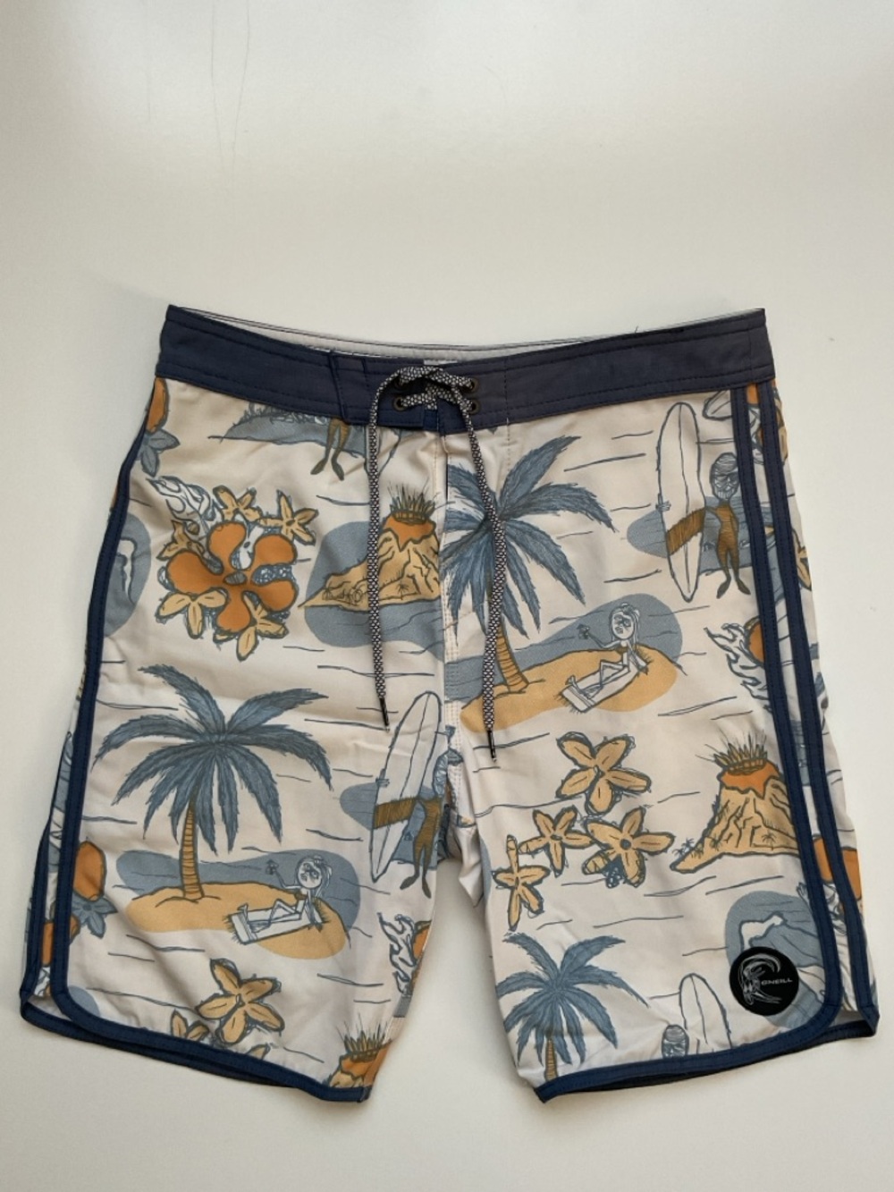 O’Neill Sz 26 (12) Board Shorts/Swim Trunks, Hawaiian, Tropical
